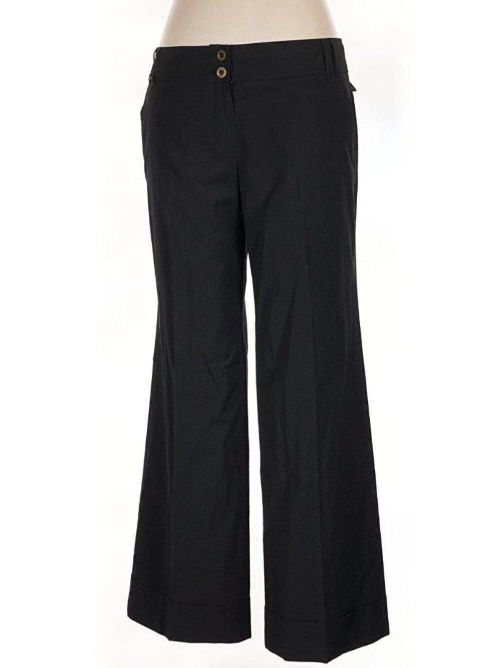 MICHAEL Michael Kors Women's Wide Straight Leg Wool Blend Work Trouser Pants 14